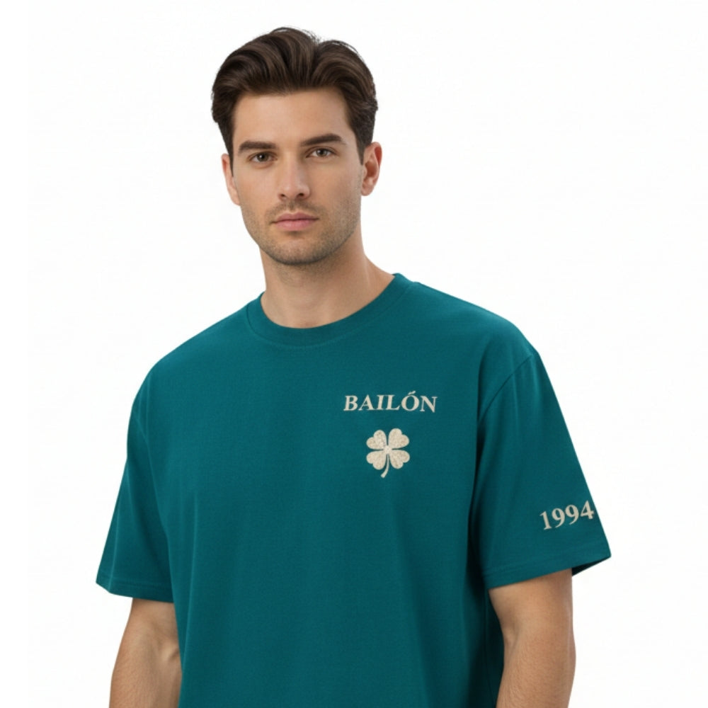 BAILÓN 1994 Heritage Heren T-shirt met smaragdgroene print